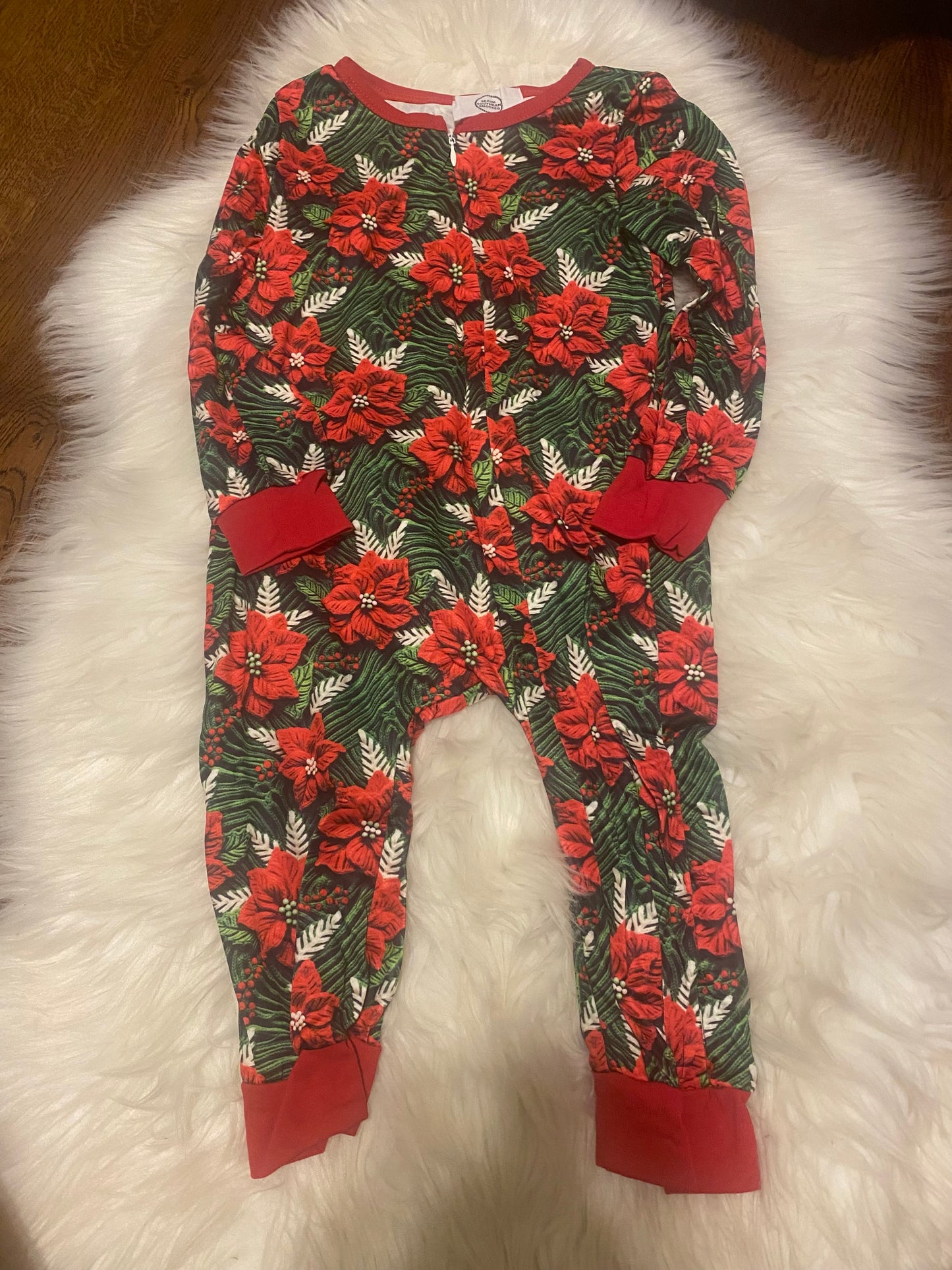 poinsettia pajamas