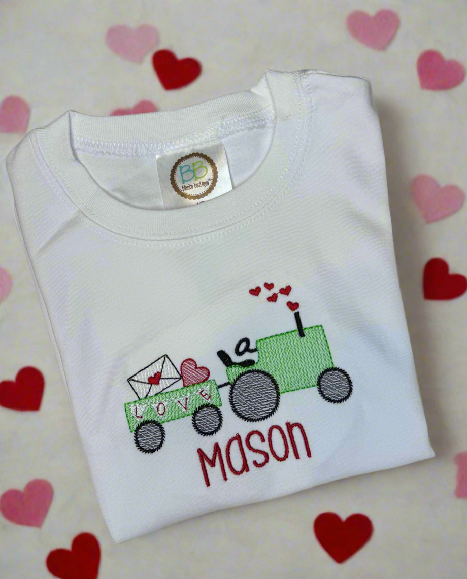 Tractor with Hearts
