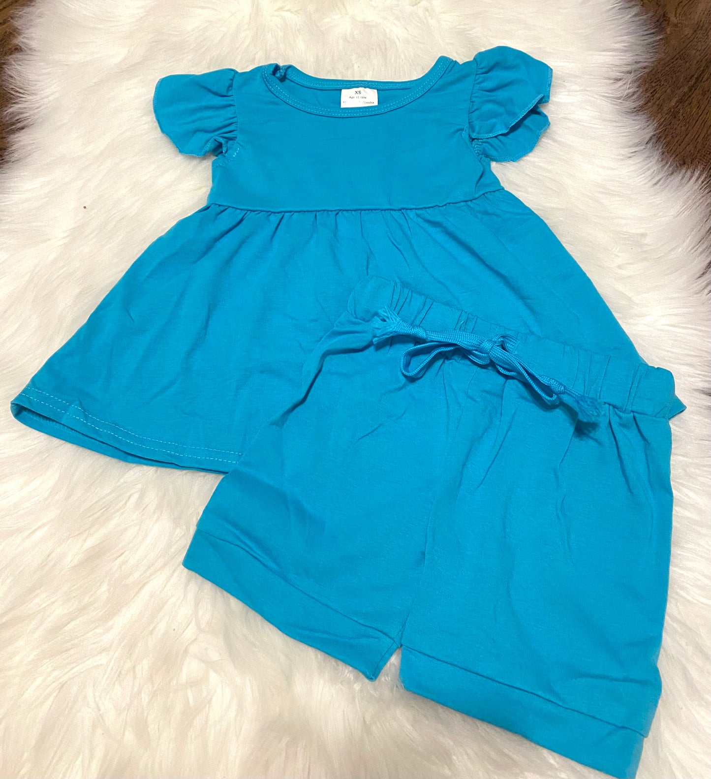 Teal Short Set