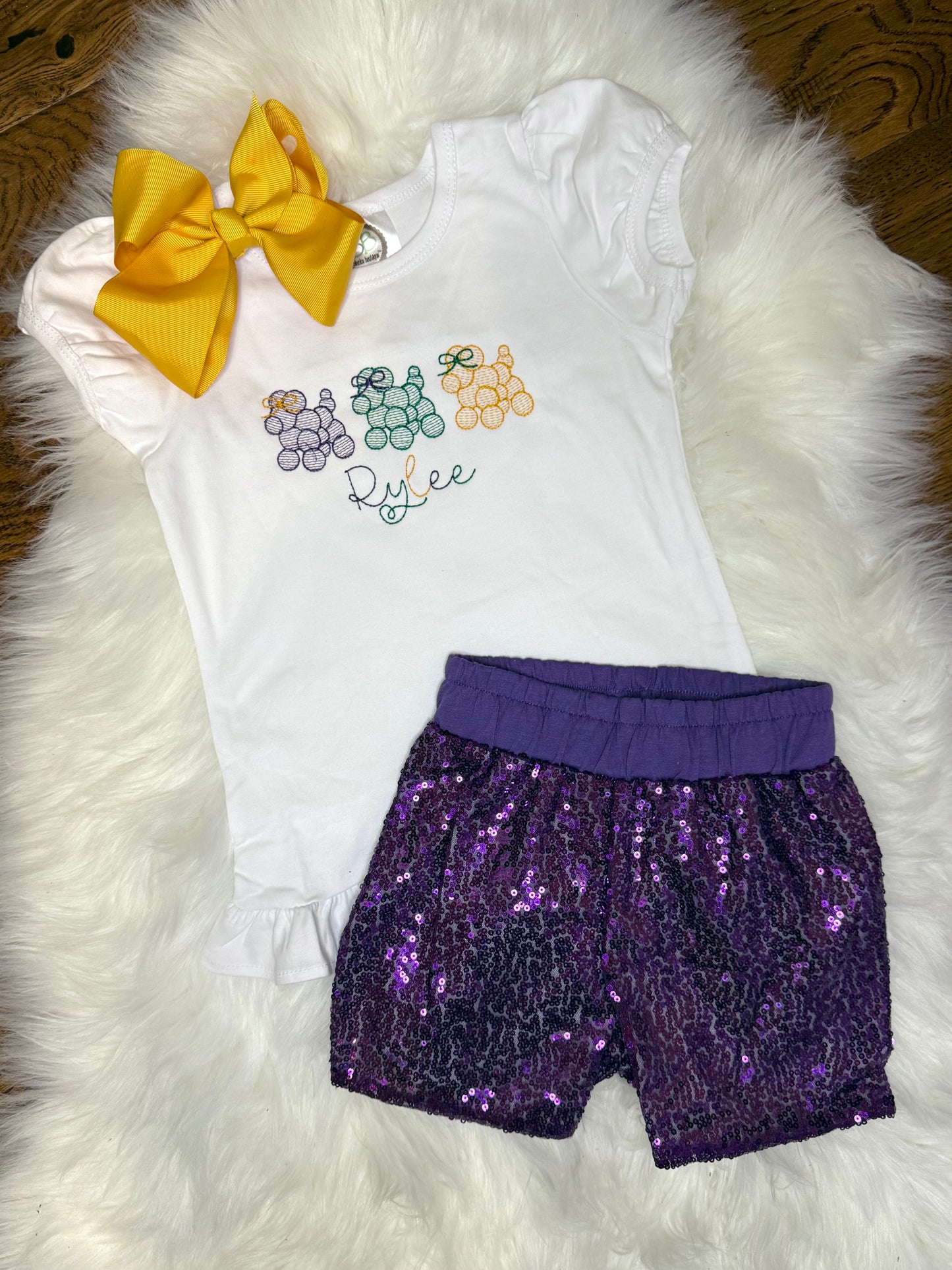 Mardi Gras Bead Dogs