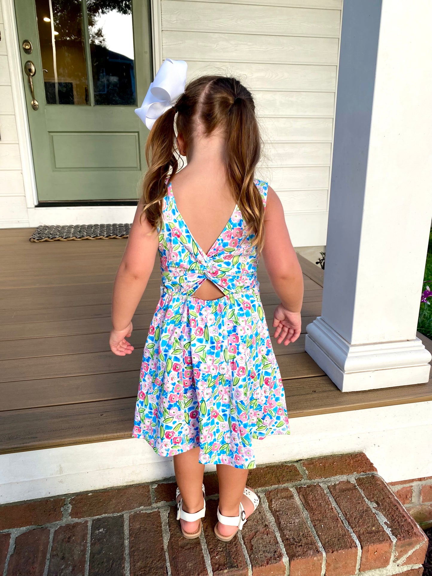 Bright Floral Athleisure Dress
