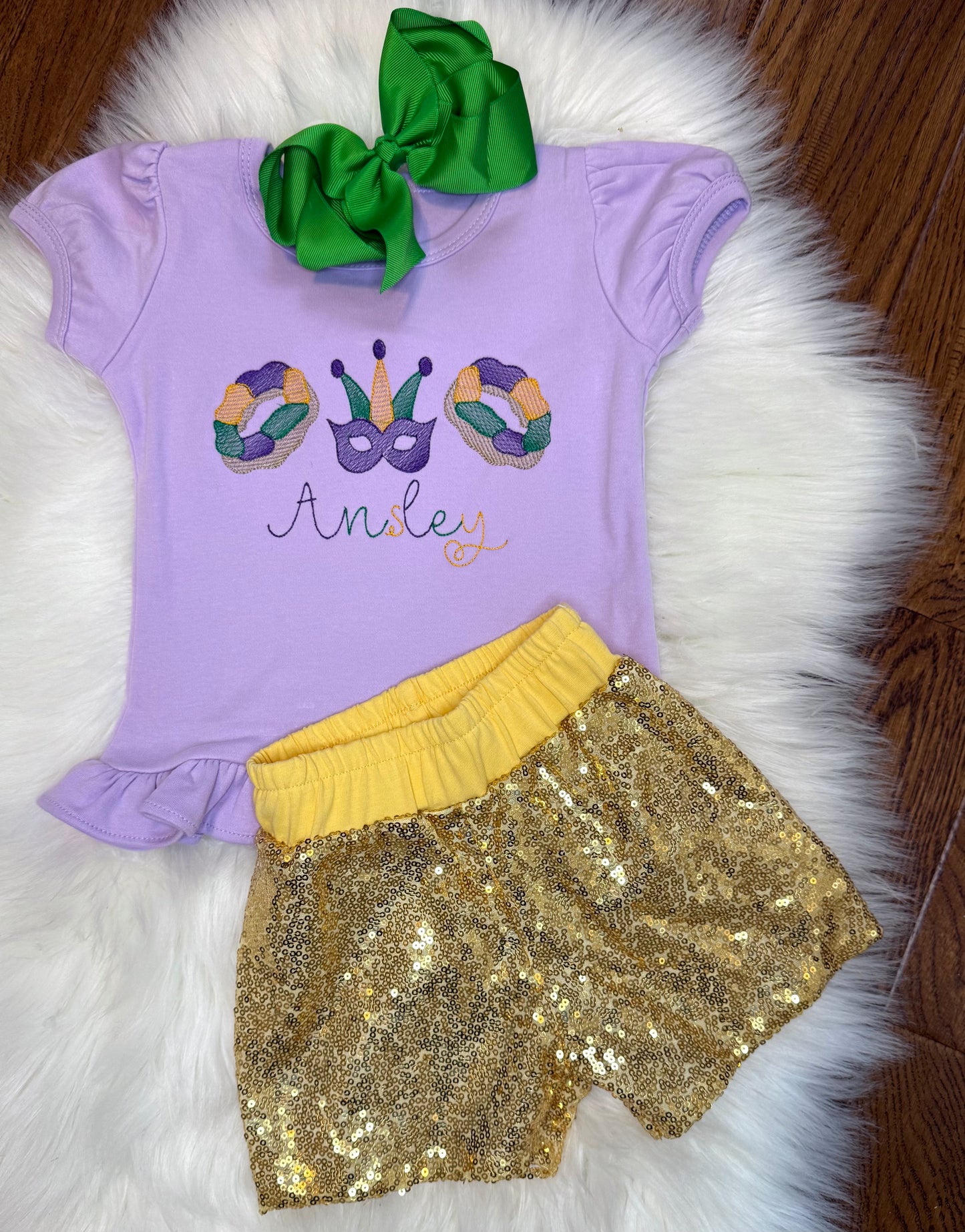 Mardi Gras Mask and King Cake