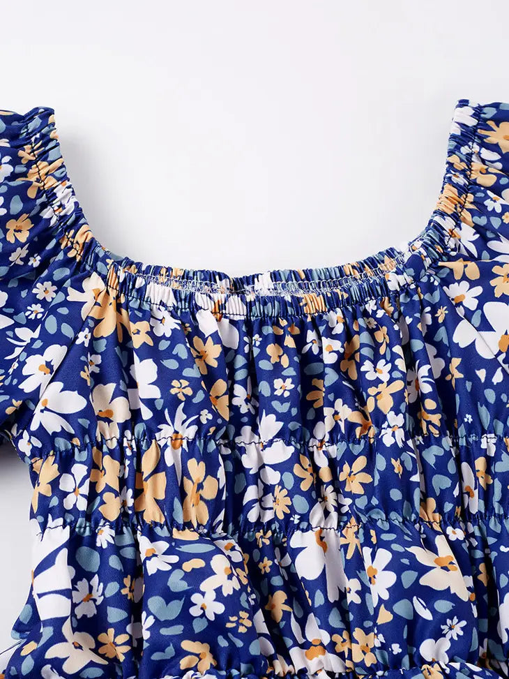 Stock - Navy Floral Dress