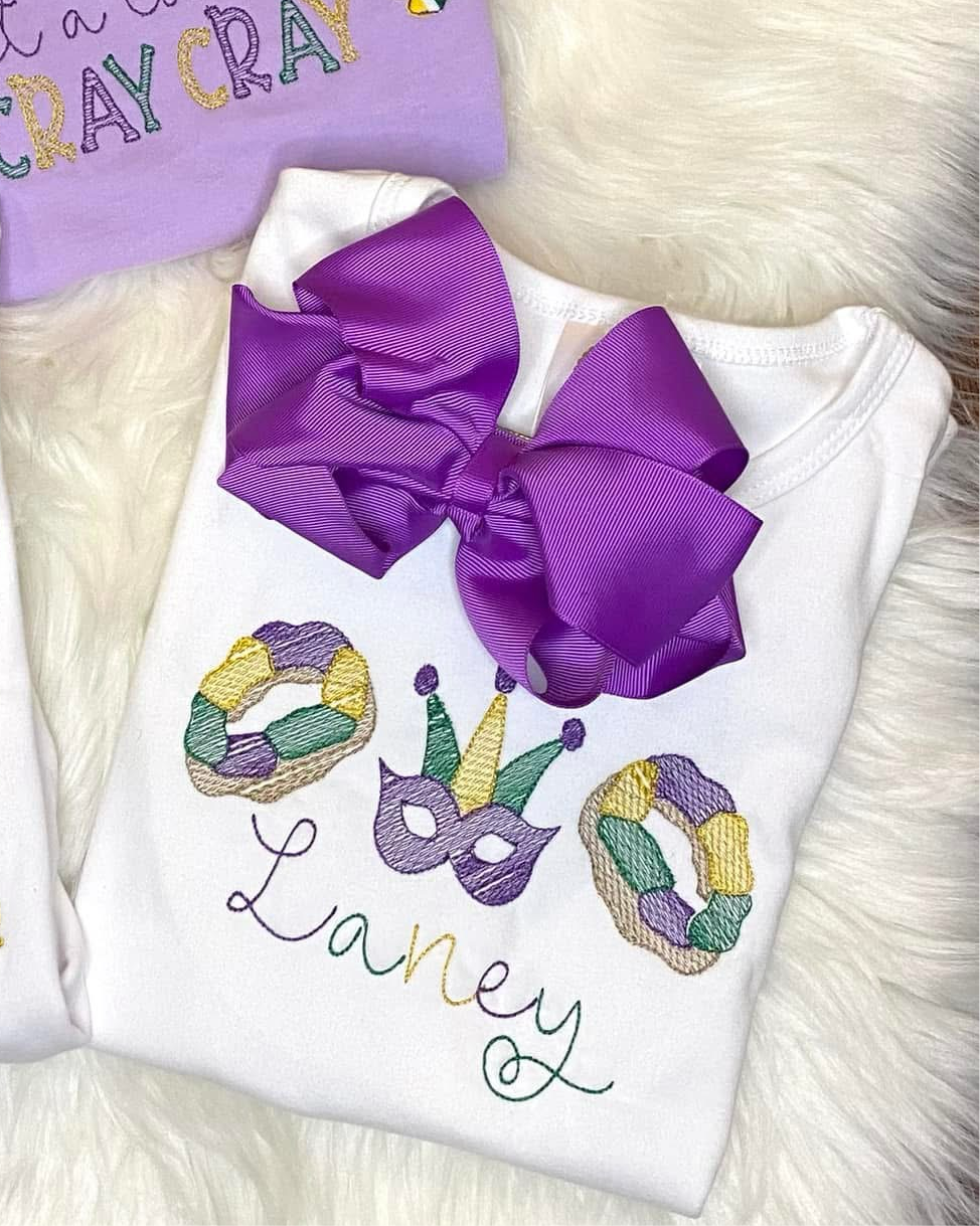 Mardi Gras Mask and King Cake