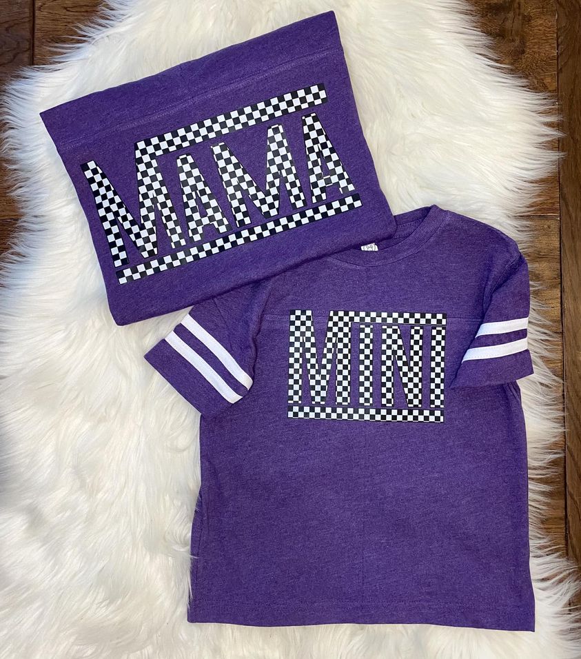 Anniston's Arrows Custom Tee- Mama and Mini Checkered