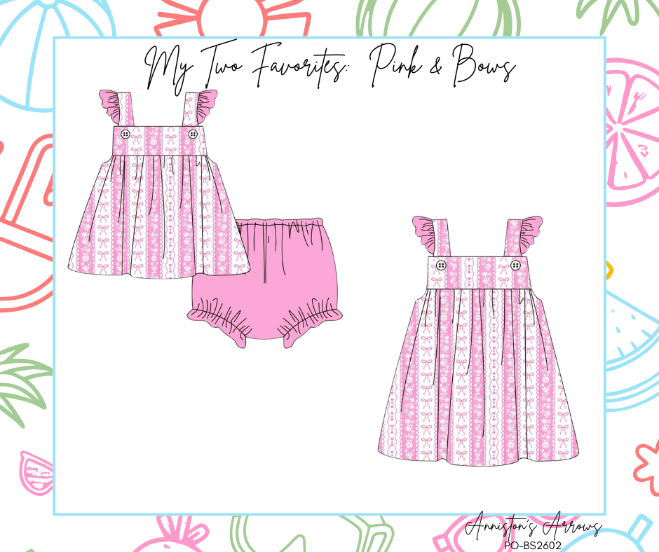 My Two Favorites:  Pink & Bows