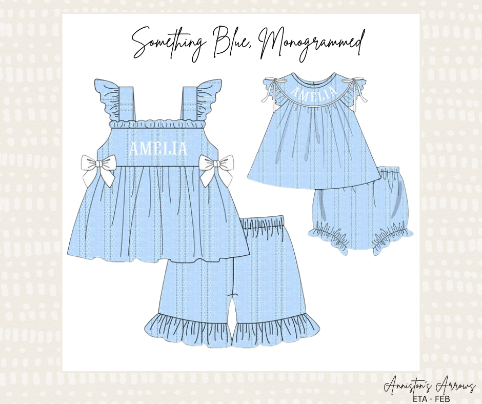 Something Blue, Monogrammed