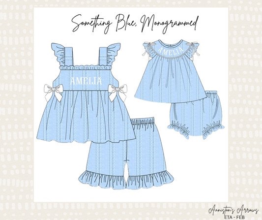 Something Blue, Monogrammed