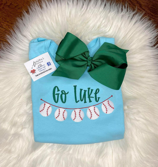 Baseball Banner - Custom Embroidery