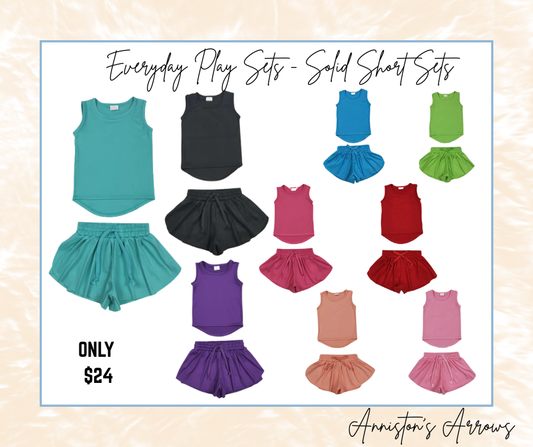 Everyday Play Sets - Solid Short Sets