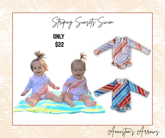 Striping Sunsets Swim