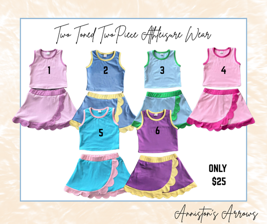 Two Toned TwoPiece Athleisure Wear