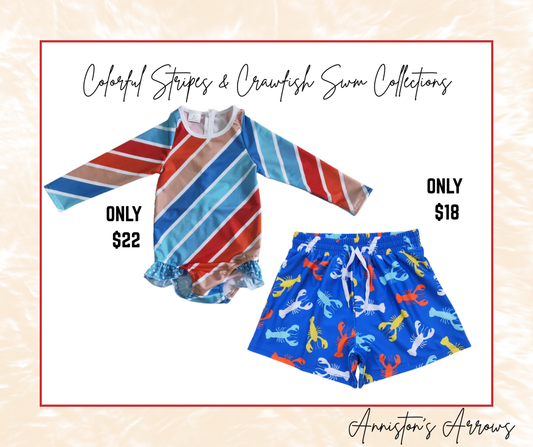 Colorful Stripes & Crawfish Swm Collections