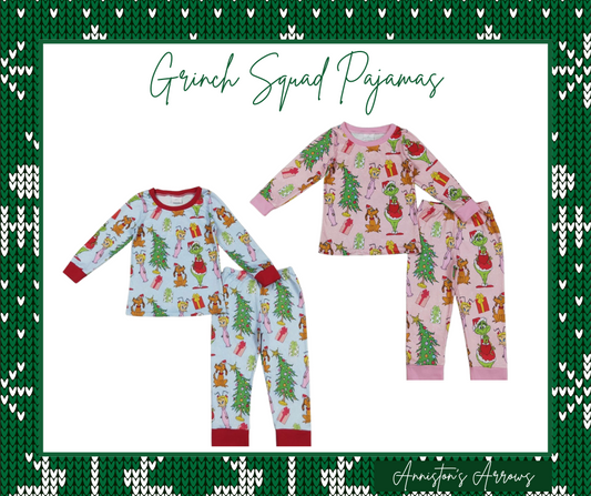 Grinch Squad Pajamas