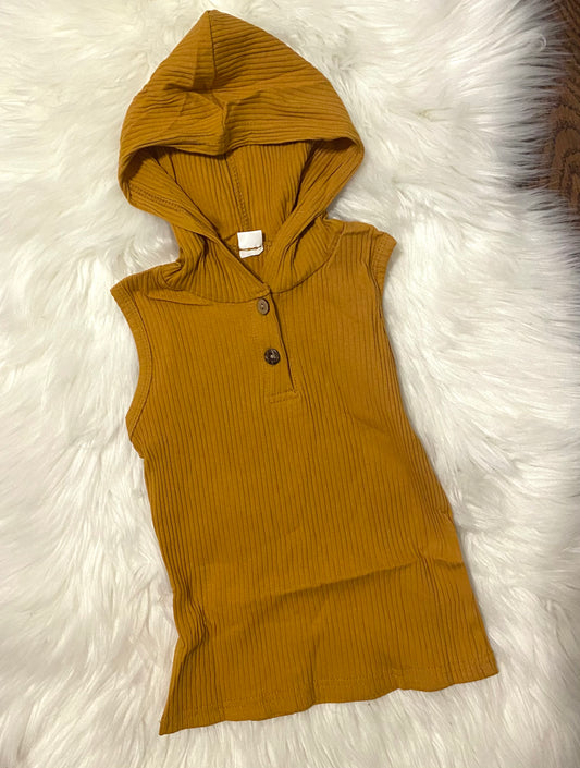 Ribbed Sleeveless Tee