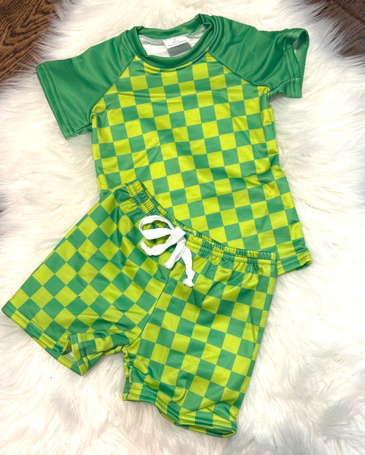 Checkered Rash Guard