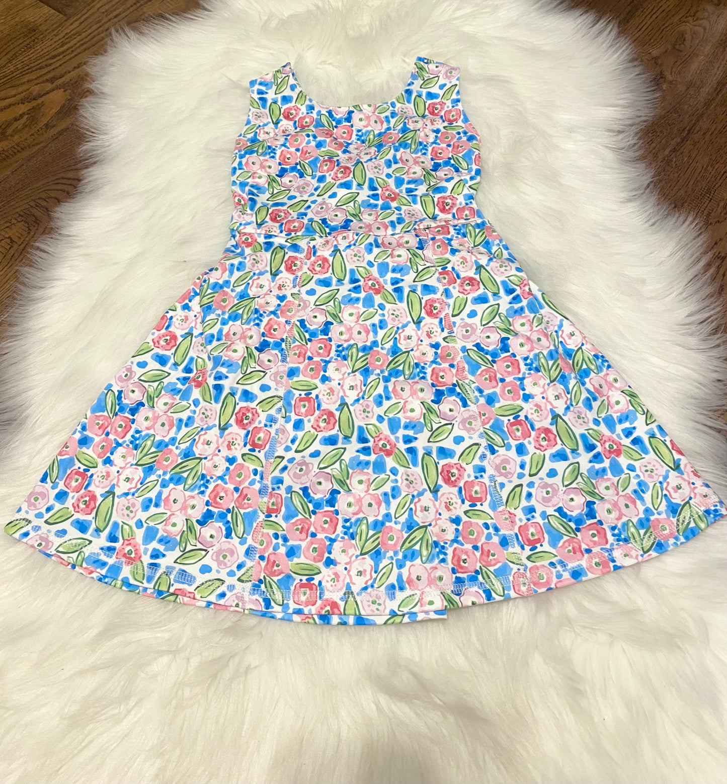 Bright Floral Athleisure Dress