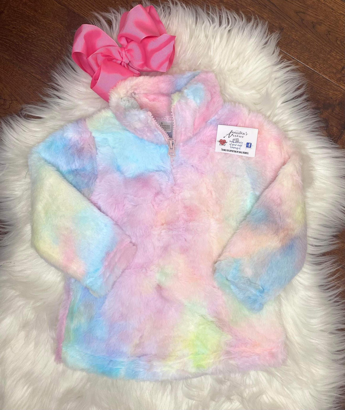 Stock - Tie Dye Sherpa Pull Over