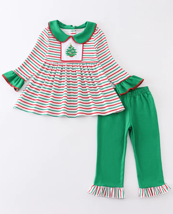 Stock - Christmas Tree Pants Set