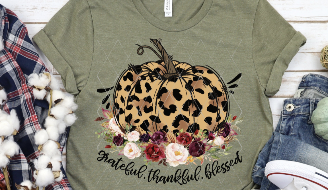 Anniston's Arrows Custom Tee - Leopard Pumpkin