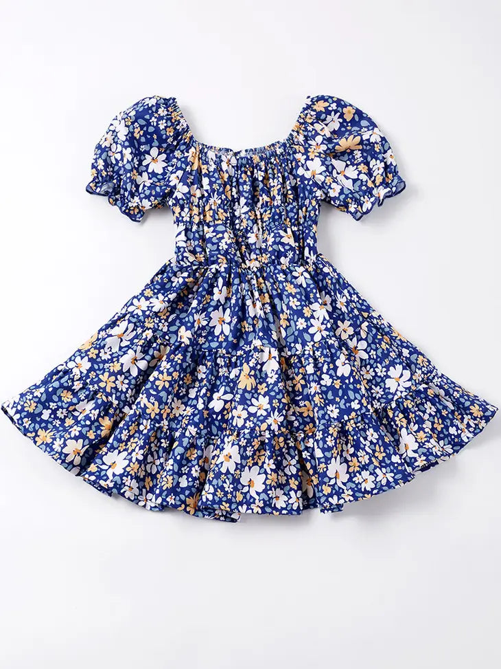 Stock - Navy Floral Dress