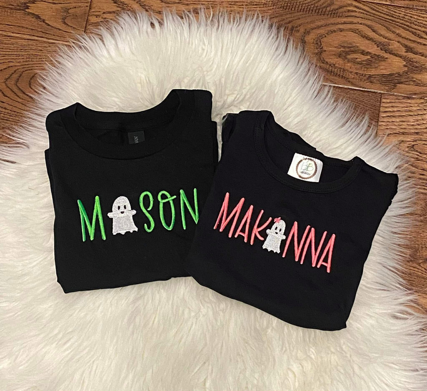 AA CUSTOM EMBROIDERY - Ghost Names - $20 DEAL
