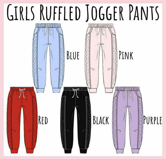 GIRL RUFFLE JOGGER PANTS COLLECTION