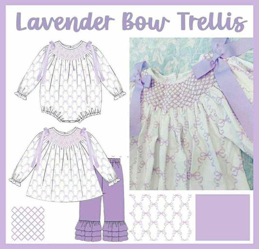 LAVENDER BOW TRELLIS COLLECTION